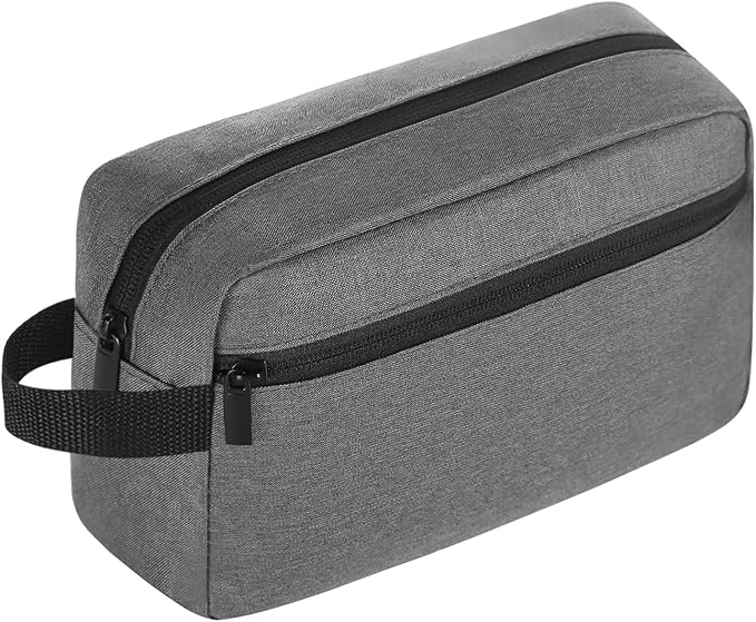 Travel Toiletry bag Toiletry bag for women men Hanging Cosmetic bag Travel accessories for Women Men (Grey)