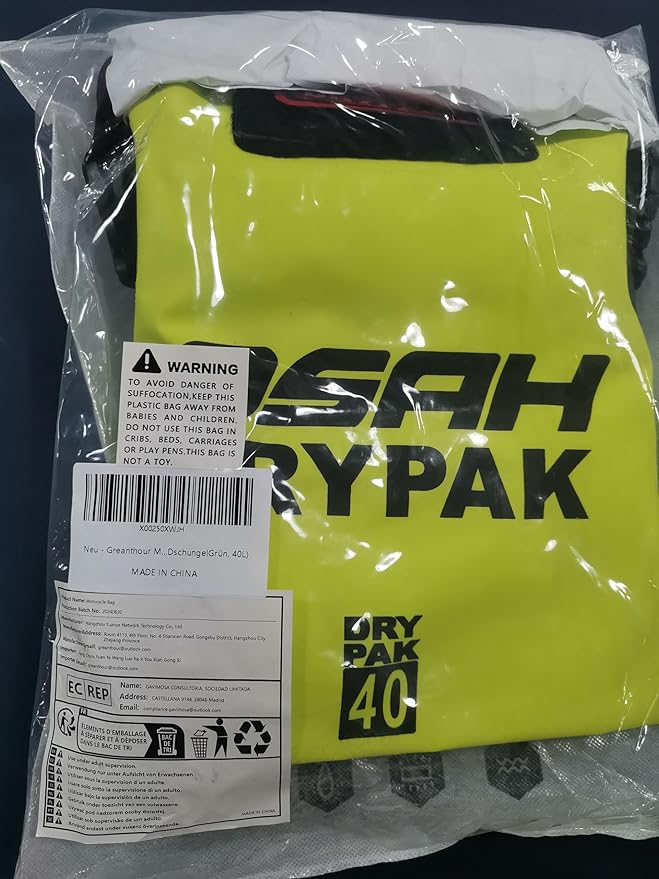 Motorcycle Dry Bag - Waterproof Motorcycle Duffle & Luggage Tail Bag Saddle Bags with Roll Top Closure, Large Storage Space，for Motorcycle Back Seat(JungleGreen, 40L)