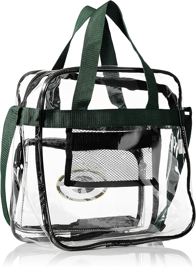 FOCO NFL Team Logo Clear See Through Stadium High End Messenger Bag