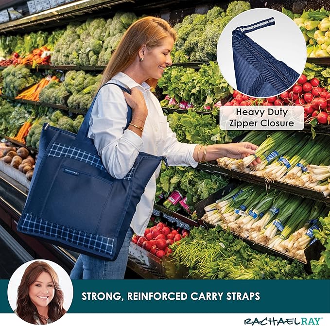 Rachael Ray Chillout Soft Sided Cooler Bag - Insulated, Leak Proof, Portable for Travel