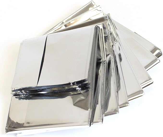 Primacare CB-6841 Emergency Foil Mylar Thermal Blanket, 82" Length x 54" Width