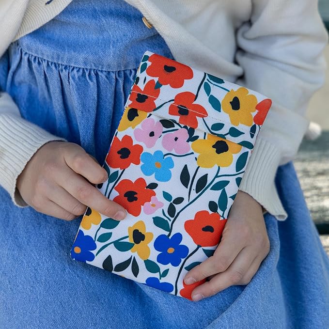 Yumbox Reusable Soft Ice Packs with Fabric Sleeve for Lunch Box and Cooler, Sweatproof, Pack of 2 Gel Ice Packs (Flowers)