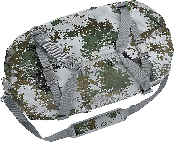 Skog Å Kust Duffelsak Heavy Duty Waterproof Duffel - Gear Bag for Sports, Travel, & More - 90L DigiCamo