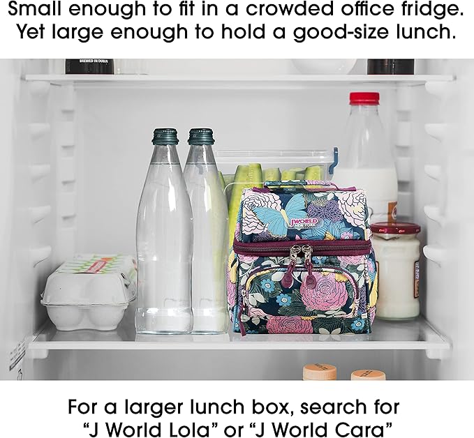 J World Corey Kids Lunch Bag. Insulated Lunch-Box for Boys Girls, Mint Tribal