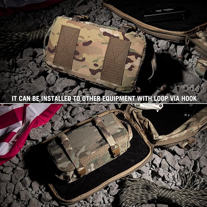 PETAC GEAR 3 PCS Tactical Modular Packing Cubes, Large Capacity Mesh Storage Bag,Outdoor Travel Organize Storage Pouches Bags.