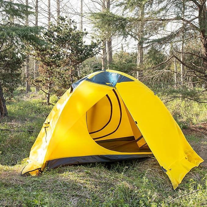 GEERTOP Ultralight 2 Person Backpacking Tent 4 Season Waterproof Camping Tent Double Layer Cold Weather Easy Set Up Tents for Family Camp, Hiking, Hunting Outdoor Mountaineering Travel