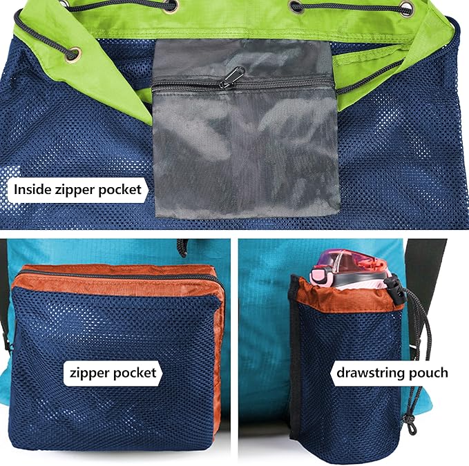 BeeGreen Drawstring Backpack for Men Women Athletic Gym Sports Workout Beach Swim …