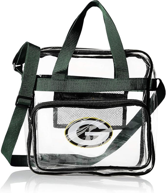 FOCO NFL Team Logo Clear See Through Stadium High End Messenger Bag
