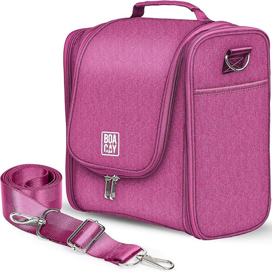 BOACAY Extra Large Hanging Travel Toiletry Bag for Women and Men, Makeup Bag, Bathroom & Shower Organizer Kit for Accessories, Cosmetics, Essentials