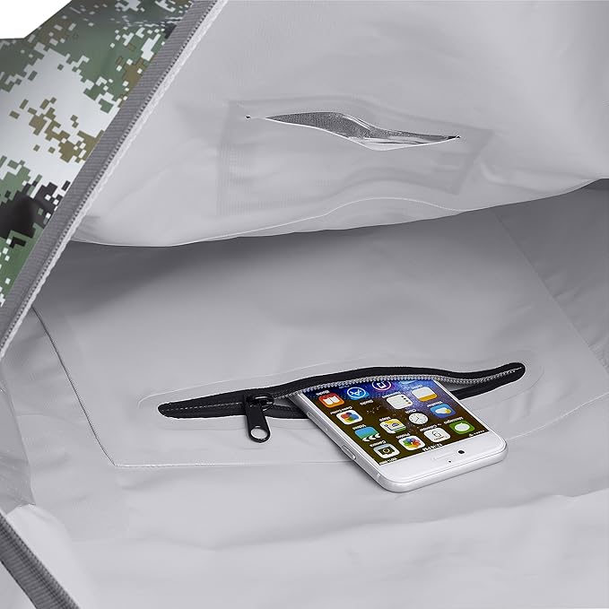 Skog Å Kust Duffelsak Heavy Duty Waterproof Duffel - Gear Bag for Sports, Travel, & More - 40L DigiCamo