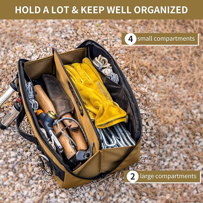 Naturehike Folding Tool Bag, Multifunctional Tool Storage Bag, Zippered Duffel Bag, Water Repellent Tool Origanizer