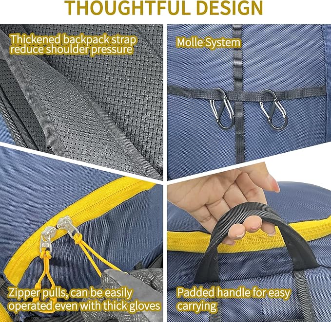 Sutekus Ski Boot Bag Skiing Travel Backpack Snowboard Boots Bag Travel Luggage For Skis, Helmet, Goggles, Gloves, Snowboard & Gear Accessories