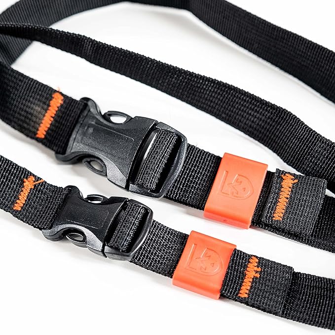 GEAR AID Utility Straps with Side-Release Buckle, Secure and Compress Camping, Biking, Hunting, Boating Gear, Multiple Sizes 1" x 24"