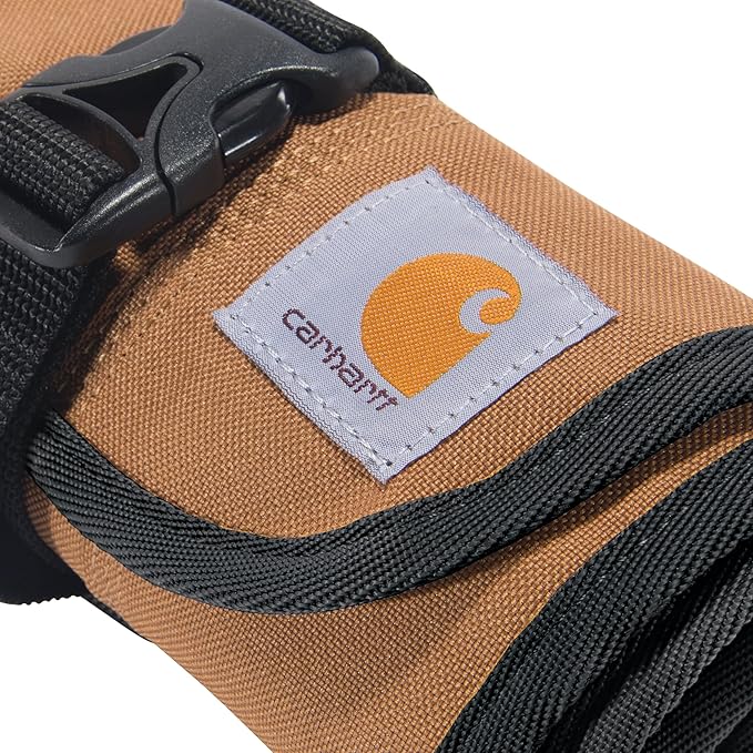 Carhartt 18 Pocket Utility Roll, Durable Water-Resistant Tool Organization Roll Bag