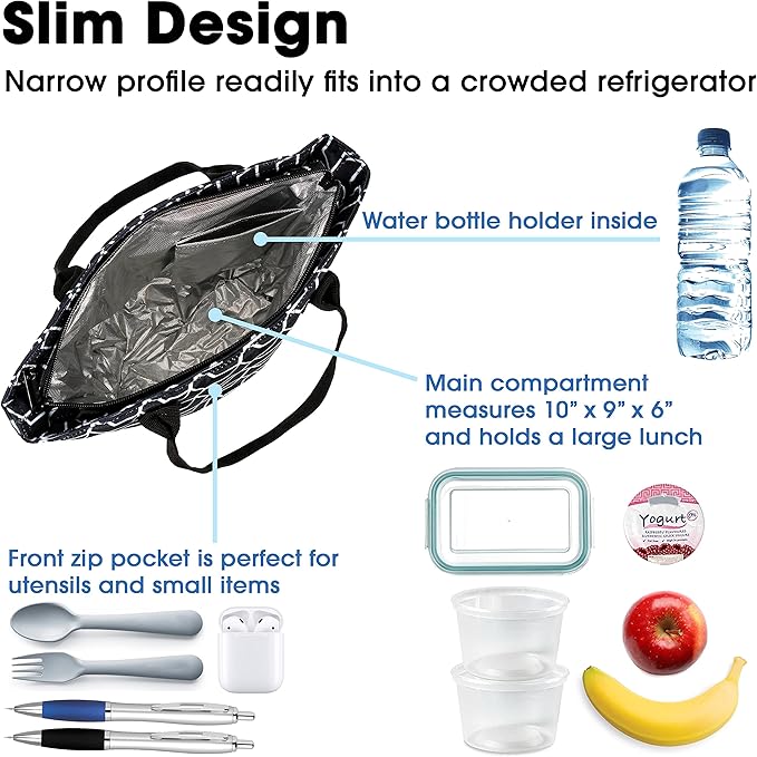 J World New York Lola Tote Bag Insulated Lunch-Box for Women, Line