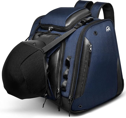 OutdoorMaster Boot Bag - Upgraded Ski Boots and Snowboard Boots Bag, Excellent for Travel with Waterproof Exterior & Bottom - for Men, Women and Youth, 55L