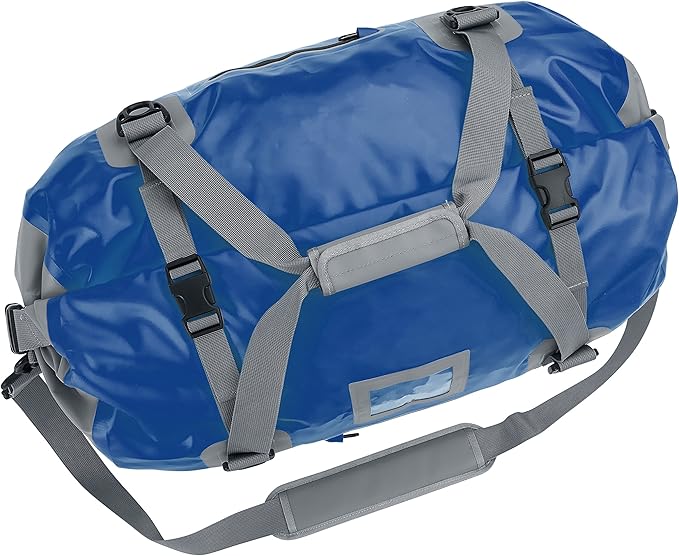 Skog Å Kust Duffelsak Heavy Duty Waterproof Duffel - Gear Bag for Sports, Travel, & More - 40L Navy Blue