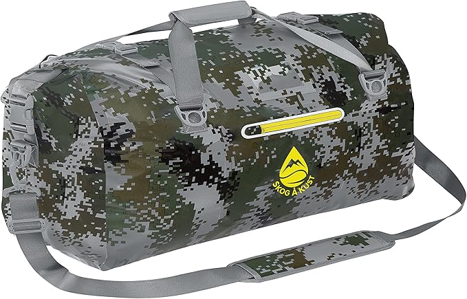 Skog Å Kust Duffelsak Heavy Duty Waterproof Duffel - Gear Bag for Sports, Travel, & More - 90L DigiCamo