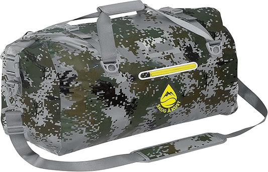 Skog Å Kust Duffelsak Heavy Duty Waterproof Duffel - Gear Bag for Sports, Travel, & More - 90L DigiCamo