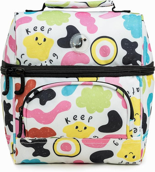 J World Corey Kids Lunch Bag. Insulated Lunch-Box for Boys Girls, Kiddo