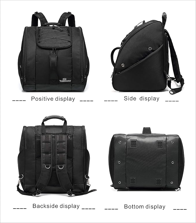 Ski/Snowboard Boot Bag/Skating Bag | Store Gear, Jacket, Helmet, Goggles, Gloves & Accessories | Travel with Waterproof Exterior & Bottom, Venting & Grommets for Snow Drainage