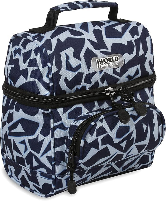 J World Corey Kids Lunch Bag. Insulated Lunch-Box for Boys Girls, Crush