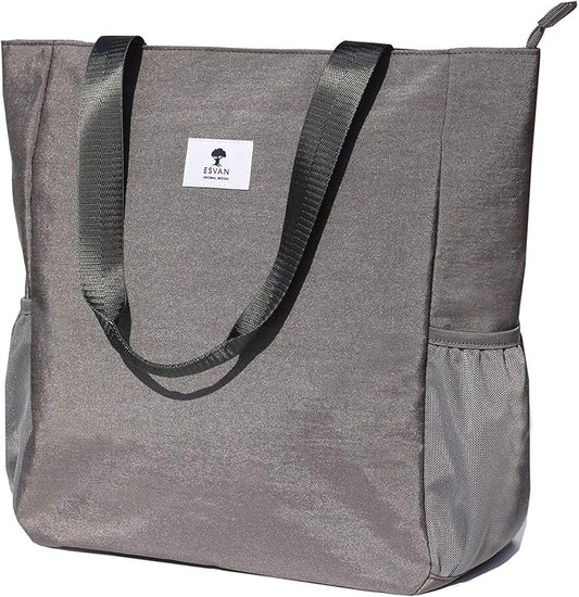 ESVAN Original Floral Water Resistant Large Tote Bag Shoulder Bag for Gym Beach Travel Daily Bags Upgraded