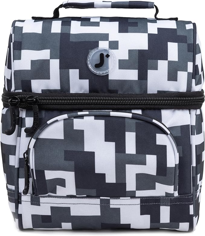 J World Corey Kids Lunch Bag. Insulated Lunch-Box for Boys Girls, Camo