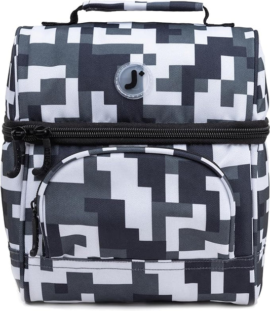 J World Corey Kids Lunch Bag. Insulated Lunch-Box for Boys Girls, Camo