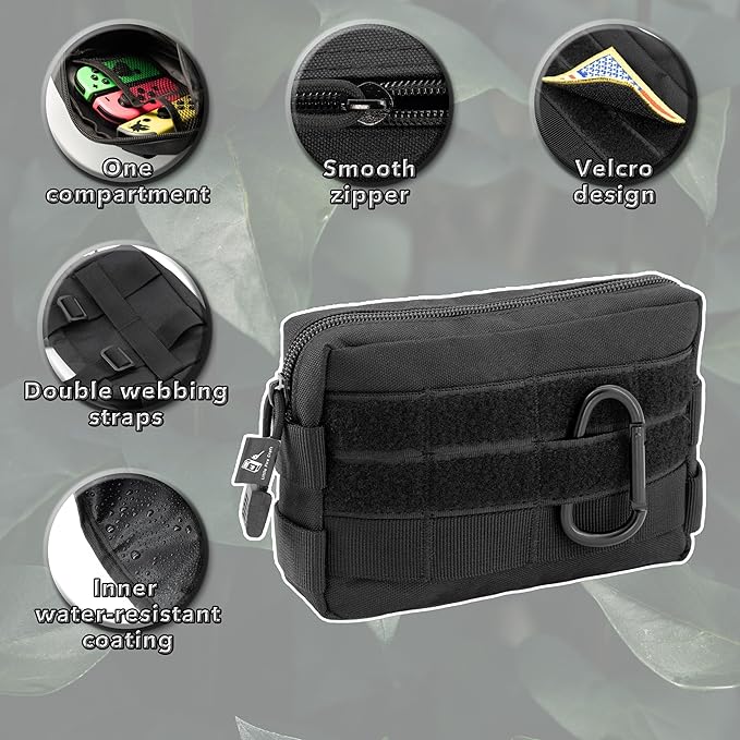 Tactical Molle Pouch Waist Pack Military EDC Pouch Accessories Organizer for Camping Hiking