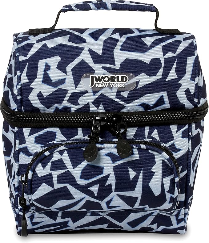 J World Corey Kids Lunch Bag. Insulated Lunch-Box for Boys Girls, Crush