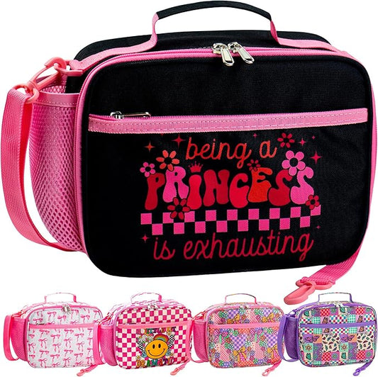 RLGPBON Kids Lunch Box for Girls Lunch Bag Insulated Durable Lunch Box Children Lunch Tote Bag for School