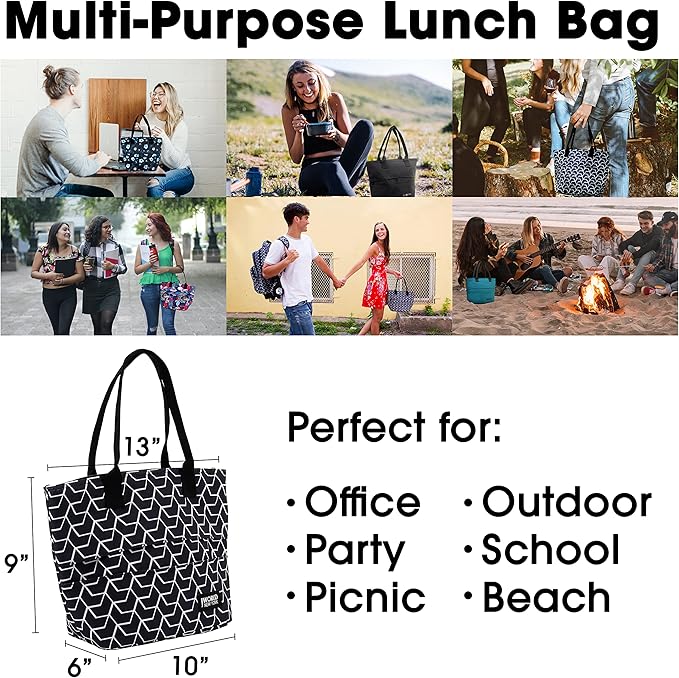 J World New York Lola Tote Bag Insulated Lunch-Box for Women, Line