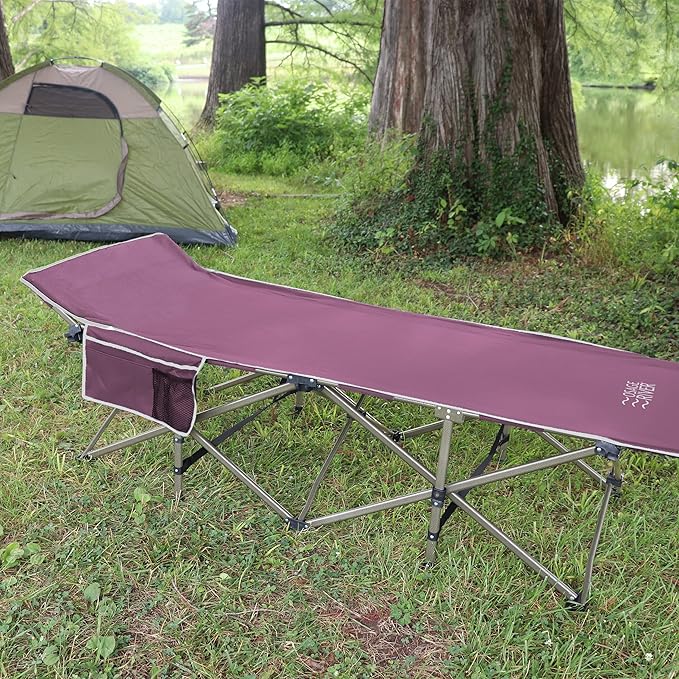 OSAGE RIVER Camping Cot for Adults - Folding Camping Cot - Portable Cots for Sleeping - Rated for 300 lbs