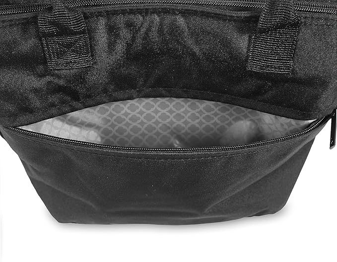 J World New York Lola Tote Bag Insulated Lunch-Box for Women, Black, One Size